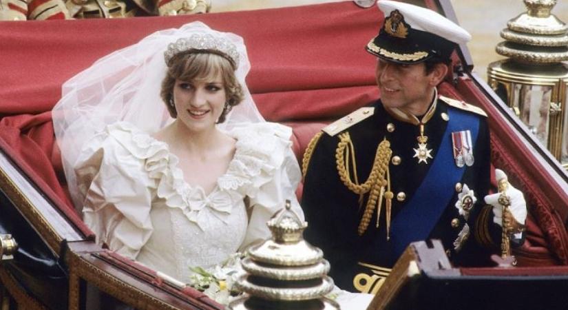 Így nézett ki Diana hercegné másik, titkos menyasszonyi ruhája