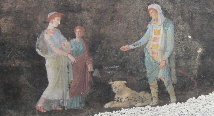 A trójai háború ihlette freskókkal díszített rendezvényteremre bukkantak régészek Pompejiben