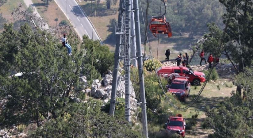 Tragikus baleset: leszakadt egy libegő Törökországban