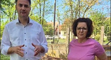 Horgos Nóra a Mindenki Magyarországa képviselőjelöltje a vásárhelyi külterületeken