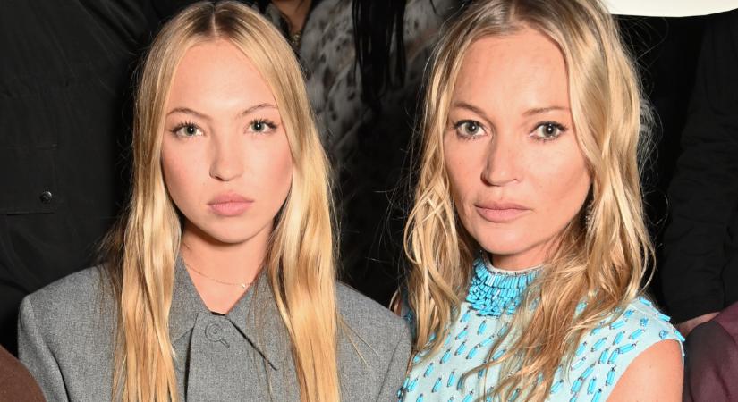 Kate Moss és 21 éves lánya zseniális modellpáros: Lila édesanyja kiköpött mása