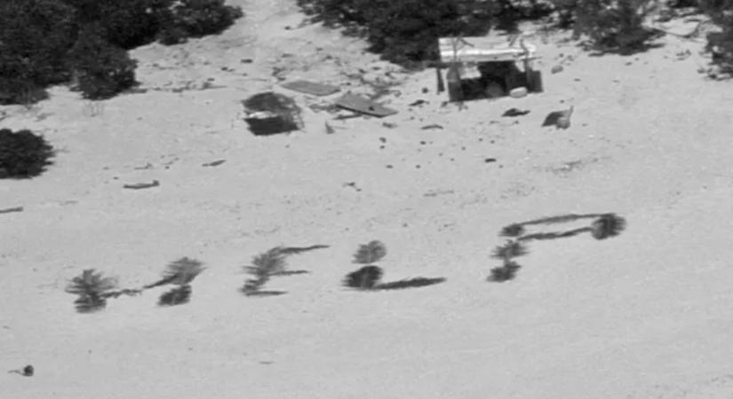 Homokba írt üzenetet láttak meg a lakatlan szigeten – három hajótöröttre bukkantak