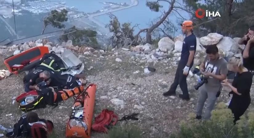 Vérfagyasztó felvétel került elő: a kabinból videózták a felvonó baleset pillanatát Törökországban