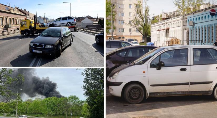 TOP10: baleset a Gömöri felüljárón, tűz Miskolcon, ételmaradékkal öntik le az autókat az Avason