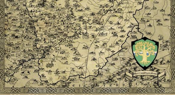 Egy Tolkien-rajongó elkészítette Nottinghamshire mesebeli lényekkel teli térképét