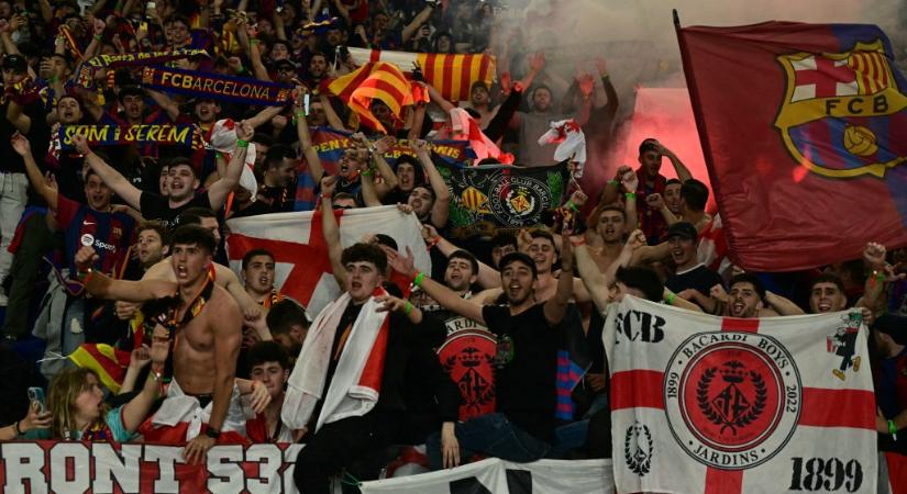 Biztosra mennek a Barca-drukkerek: már hajnalban tűzijátékkal ébresztették a PSG-játékosokat