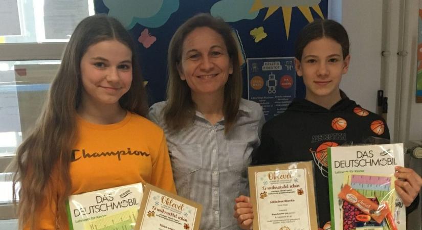 Német nyelvi sikert arattak a révfülöpi hatodik osztályos lányok