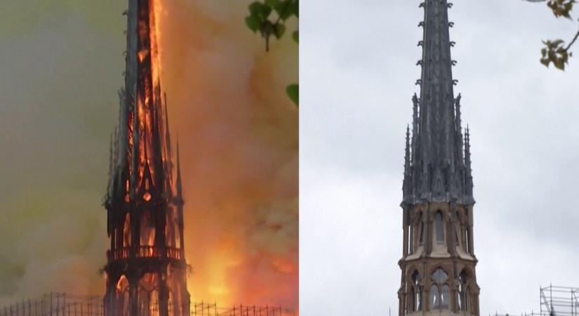 Radar – Így áll most az öt évvel ezelőtt tűzvészben rombadőlt Notre Dame  videó
