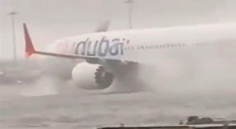 Esőzés miatt nagy fennakadások vannak a dubaji repülőtéren