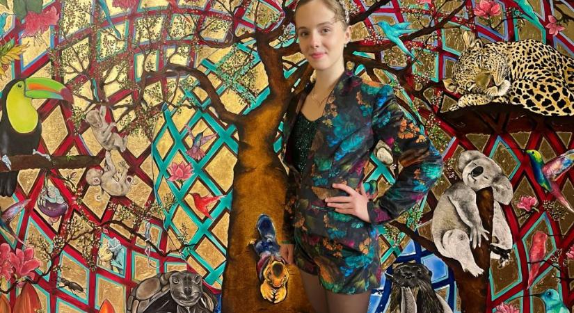 Csodájára jár a világ a 13 éves magyar lány festményeinek