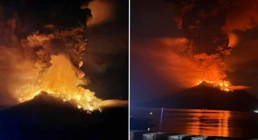 Vulkánkitörés veszélye miatt egy indonéz sziget teljes lakosságát evakuálják