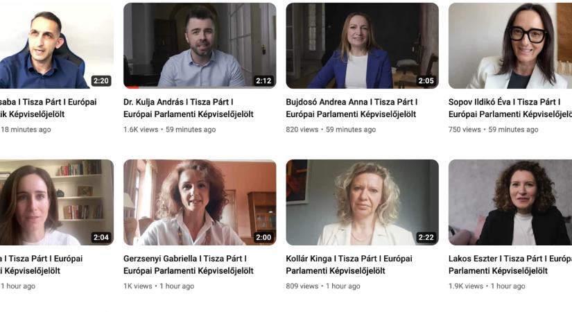 Íme a TISZA-párt EP-jelöltjei, többmilliós nézettségű videókat posztoló orvos-influenszer is van köztük