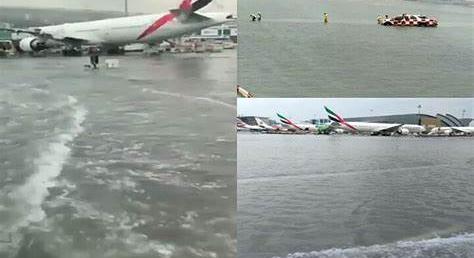 Elöntötte a víz a dubaji repteret, átirányítják az érkező gépeket