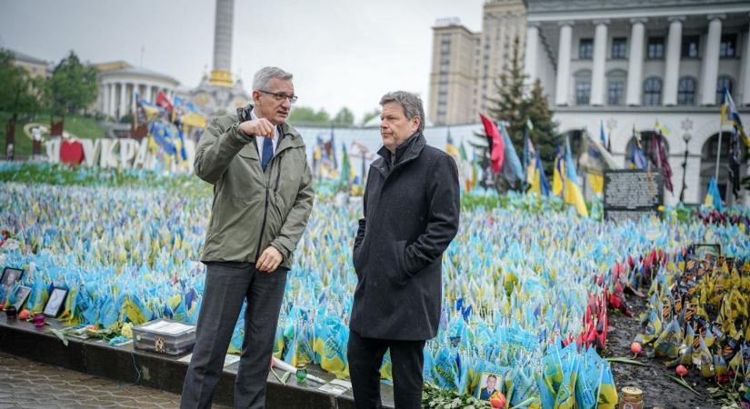 Az ukrán gazdaság megerősítéséről tárgyal a német gazdasági miniszter Kijevben
