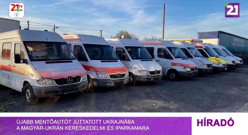 Újabb mentőautót juttatott Ukrajnába a Magyar-Ukrán Kereskedelmi és Iparkamara (videó)
