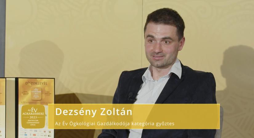 Az Év Ökológiai Gazdálkodója Dezsény Zoltán 2023-ban