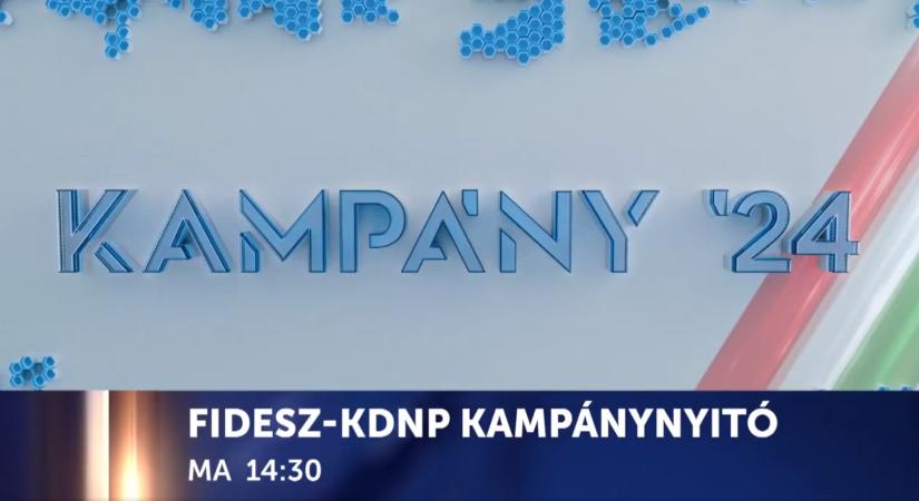 A Fidesz-KDNP mai kampánynyitóját élőben közvetíti a HírTV  videó