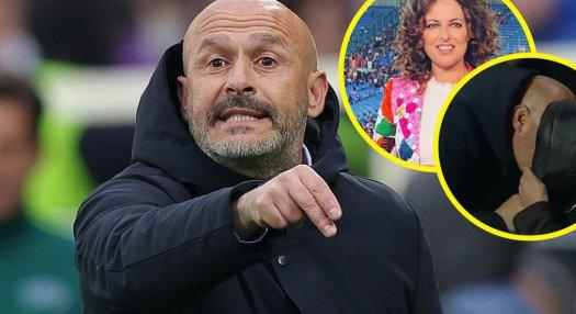 Öröm a köbön: mámorában férjezett riporternőt csókolt a Fiorentina edzője