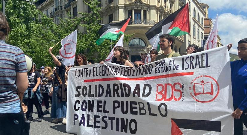 KÉPEK: Palesztinpárti megmozdulás Dél-Spanyolországban