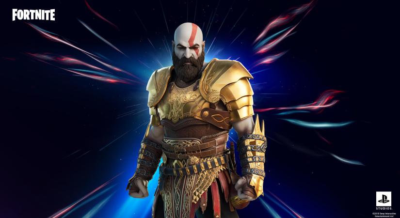 Kratos már elérhető a Fortnite-ban – Arany páncélt is szerezhetünk neki