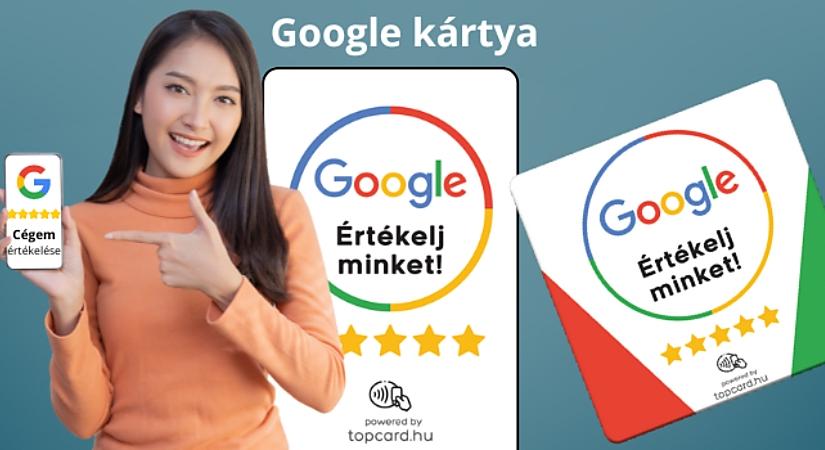Vállalkozások új csodafegyvere: Google értékelésgyűjtő kártya
