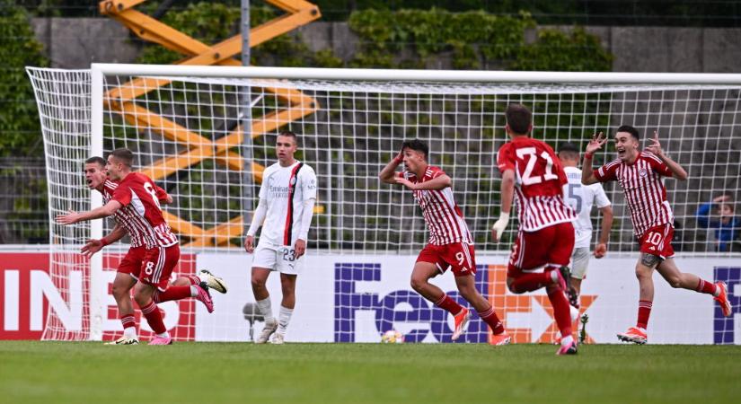 UEFA Ifjúsági Liga: az Olympiakosz simán legyőzte az AC Milant a döntőben – videóval