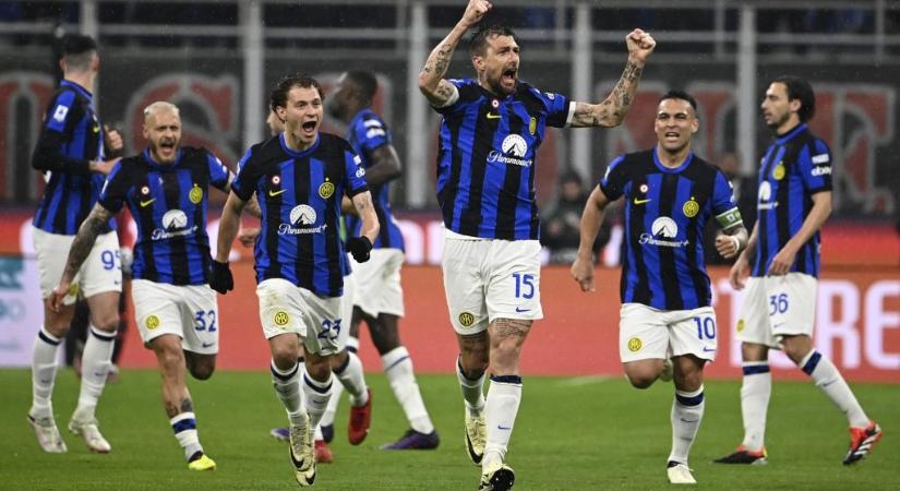 Három gólt és három kiállítást hozó meccsen biztosította be a bajnoki címét az Inter