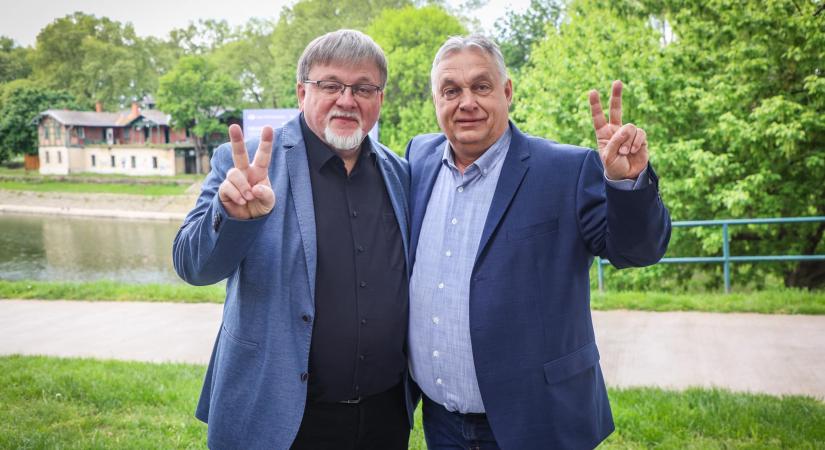 Győrben bukkant fel a kampányoló Orbán Viktor