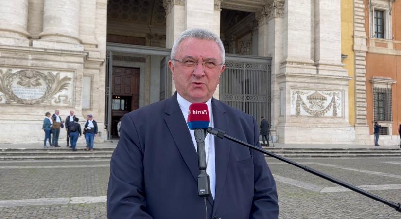 Megérkeztek a magyar püspökök és zarándokok Rómába  videó