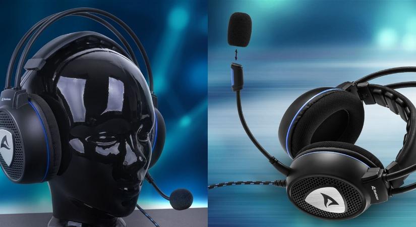 Nagyon olcsó, madzagos gaming headset a Sharkoon háza tájáról