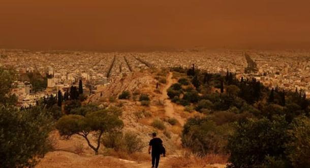 Görögországot hatalmas homokvihar borította be a Szaharából
