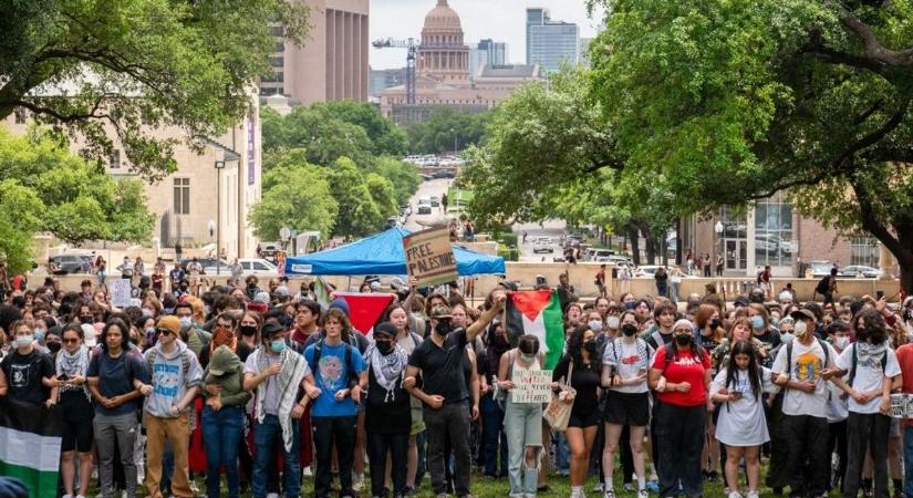 Többeket őrizetbe vettek a texasi diáktüntetések után