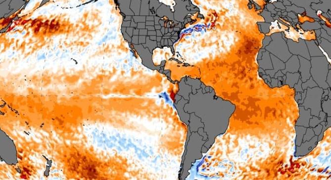 Rekordmeleg az óceánok vízfelszíne