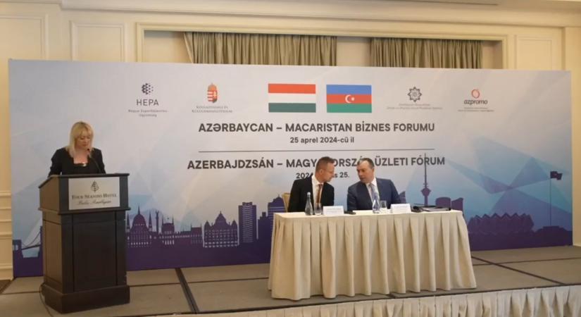 Szijjártó Péter: Minden adott a magyar-azeri kapcsolatok továbbfejlesztéséhez