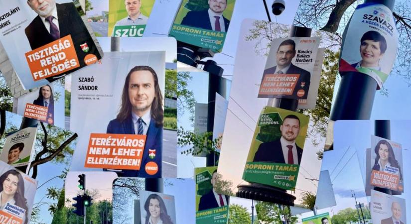 A Budapest Közút eltávolítja a biztonságos közlekedést veszélyeztető választási plakátokat