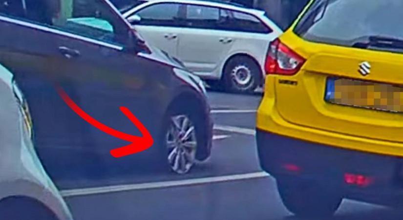Gumi nélkül akciózott: lefilmezték a Rákóczi úton felnin guruló Volkswagenest, de ez még nem minden - döbbenetes videó