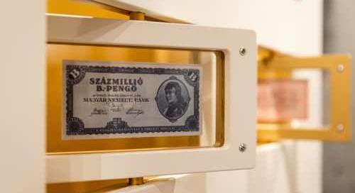 A legnagyobb címletű magyar bankjegyeket is megnézheti - rendhagyó kiállítás nyílik a ma 100 éves MNB-ben