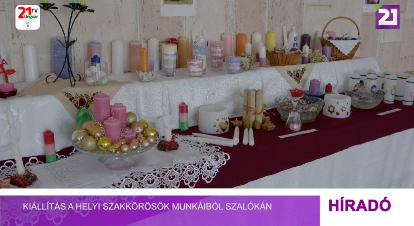 Kiállítás a helyi szakkörösök munkáiból Szalókán (videó)