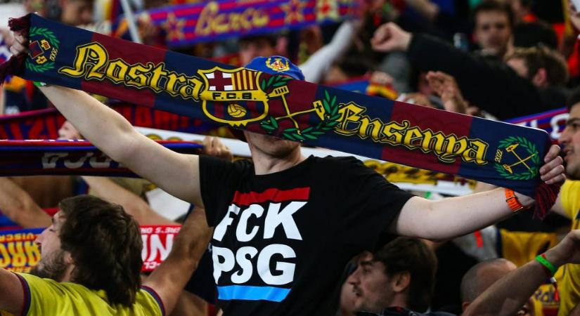 Eltiltották minden Barca-meccstől a PSG elleni náci karlendítéssel cukkoló szurkolókat