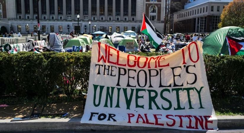Palesztinpárti tüntetőket vettek őrizetbe Amerikában