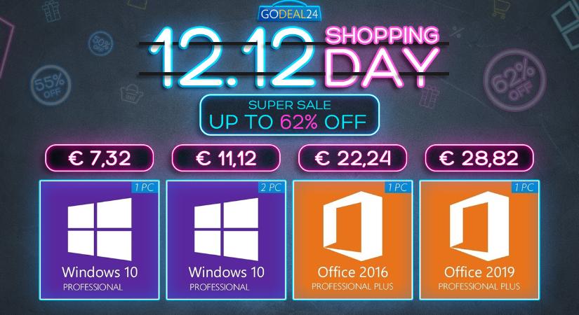 Windows 10 akciós áron, már 5,56 Euróért a GoDeal24.com oldalon