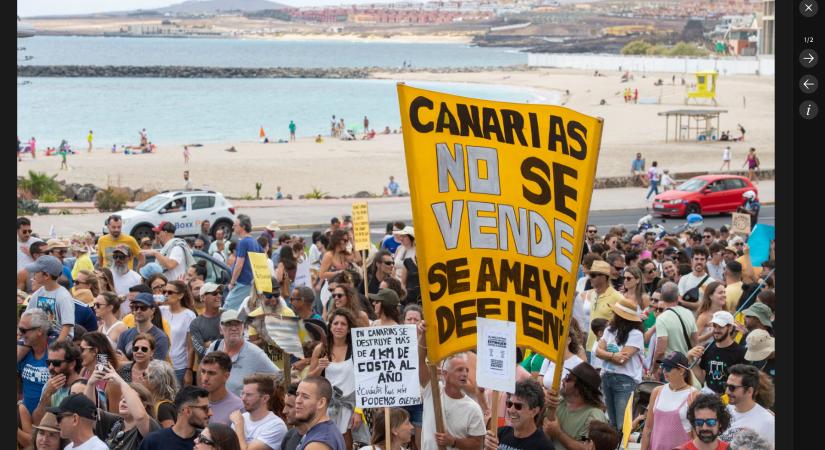Tüntetnek a Kanári-szigetek lakói, szerintük túl sok a turista(videó)