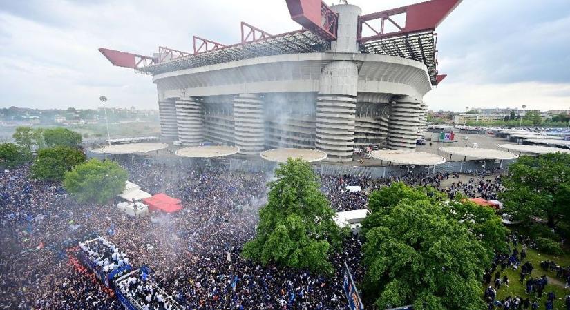 Kék-feketébe borult Milánó, így ünnepelte 20. bajnoki címét az Inter - videó