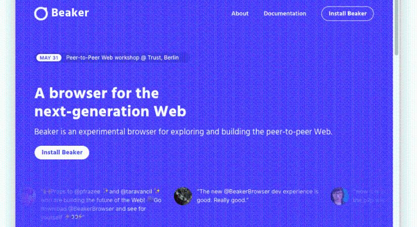 Egy új böngészővel decentralizált weboldalakat lehet készíteni