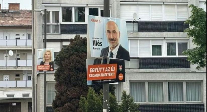 Választás 2024: Több fideszes képviselőjelölt plakátját is megrongálták Szombathelyen