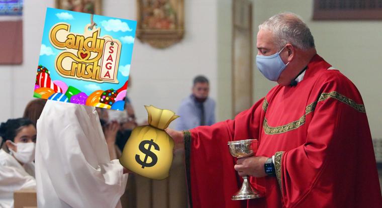 Letartóztatták a papot, aki az egyház pénzét verte el a Candy Crushban és más mobiljátékokban