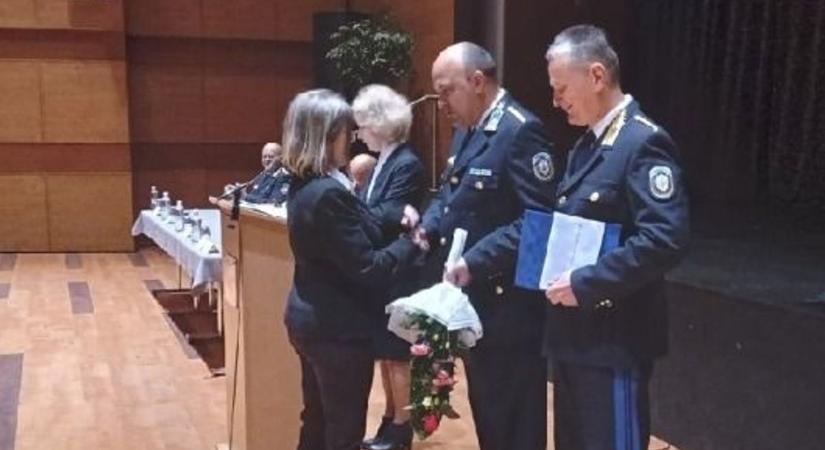 Tímár Lívia elismerést kapott a Rendőrség Napján