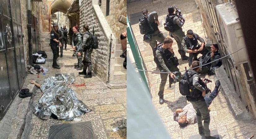 Agyonlőttek egy rendőrt megkéselő török turistát Jeruzsálemben
