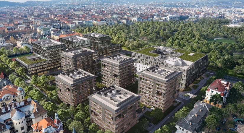 Így fognak kinézni a Dürer Park új lakásai – videó