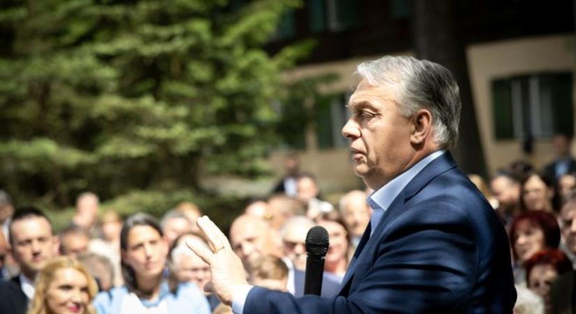 Orbán Viktor ma Fehérgyarmaton kampányolt